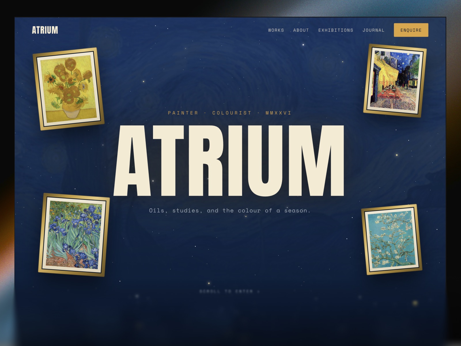 Atrium website template
