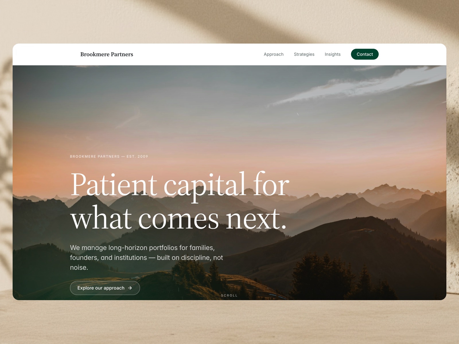 Brookmere website template