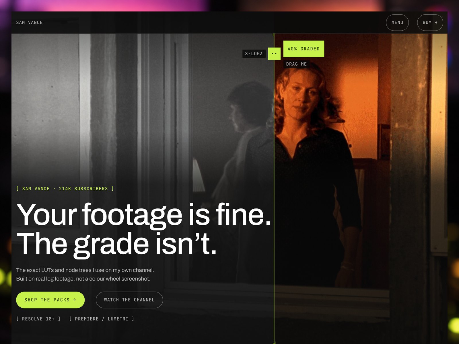 Grade website template preview