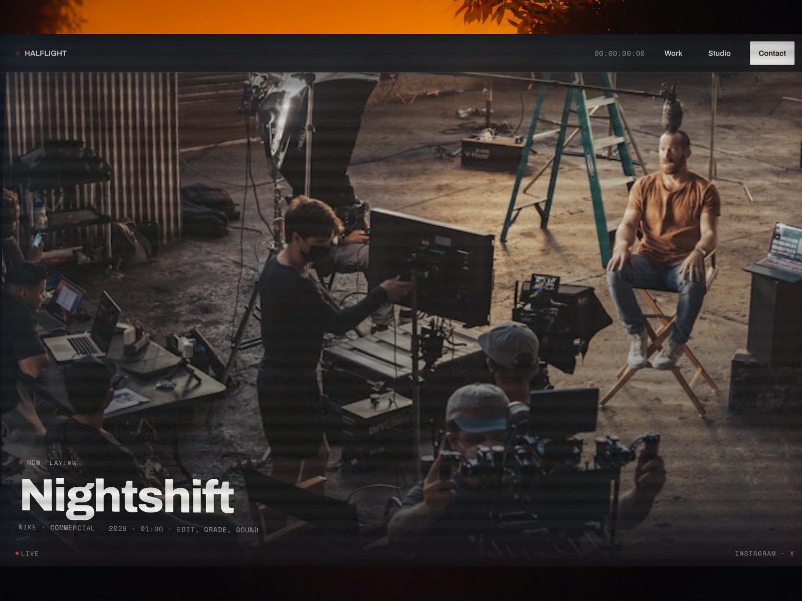 Half Light Film portfolio template