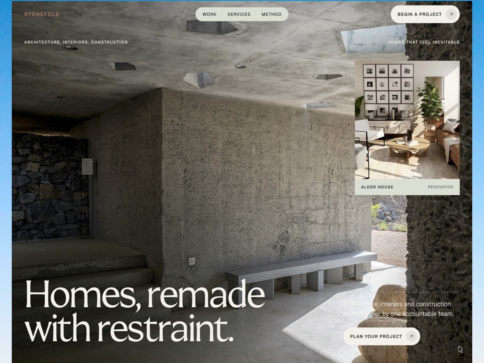 Stonefold website template preview