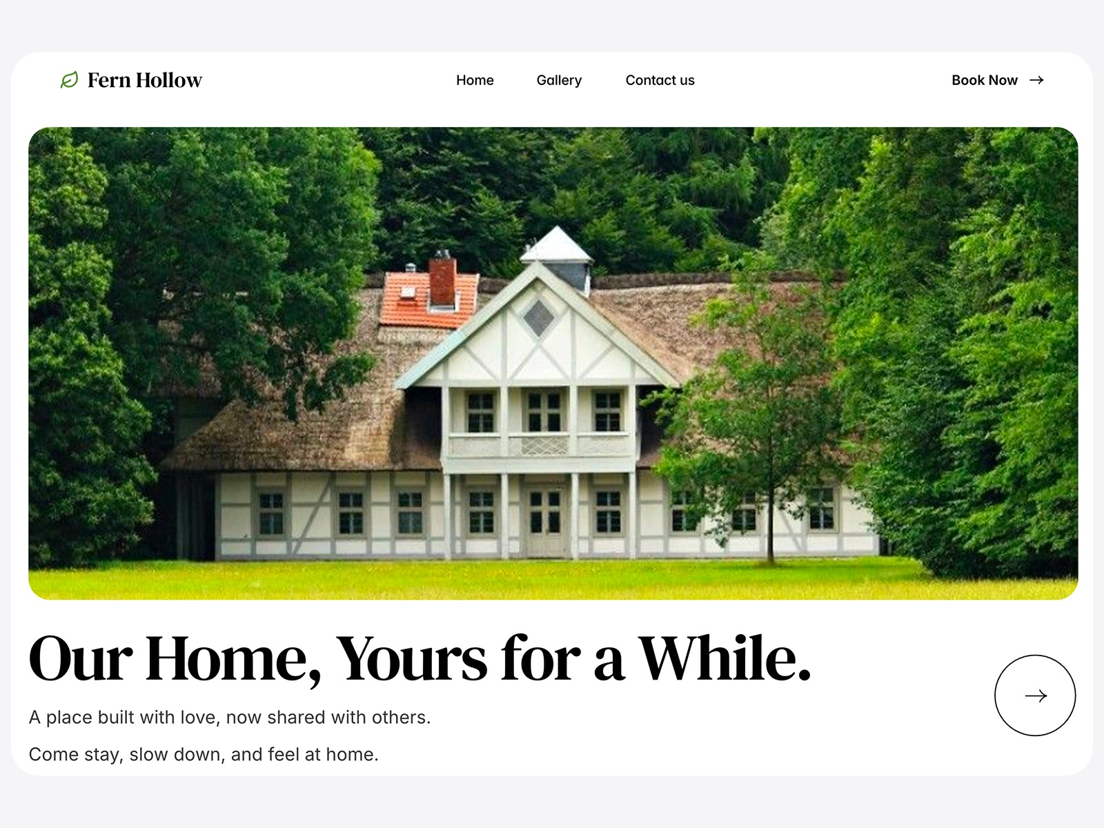 Fern Hollow website template preview