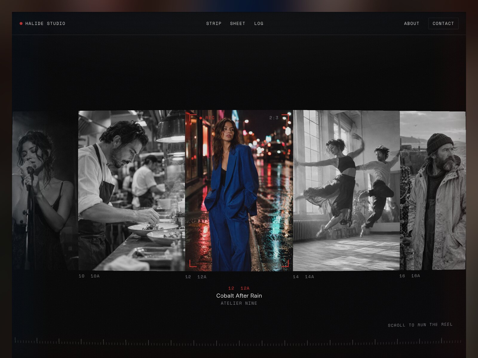 Frameline website template preview