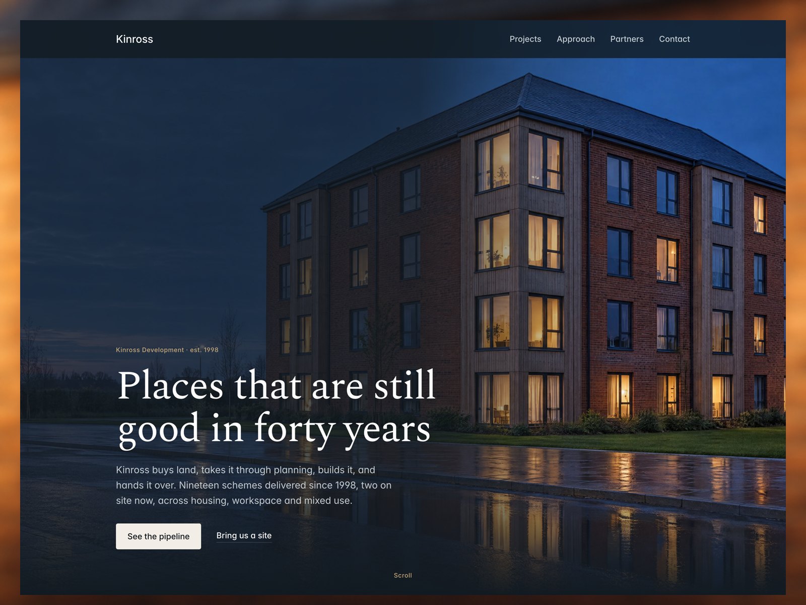 Kinross website template preview