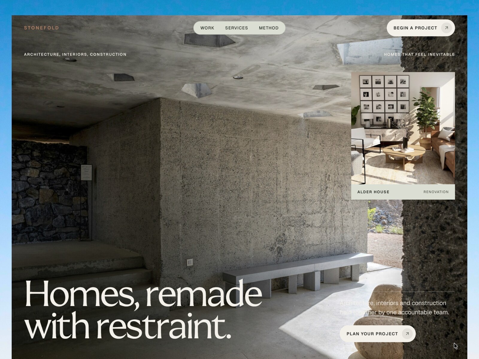 Stonefold website template preview