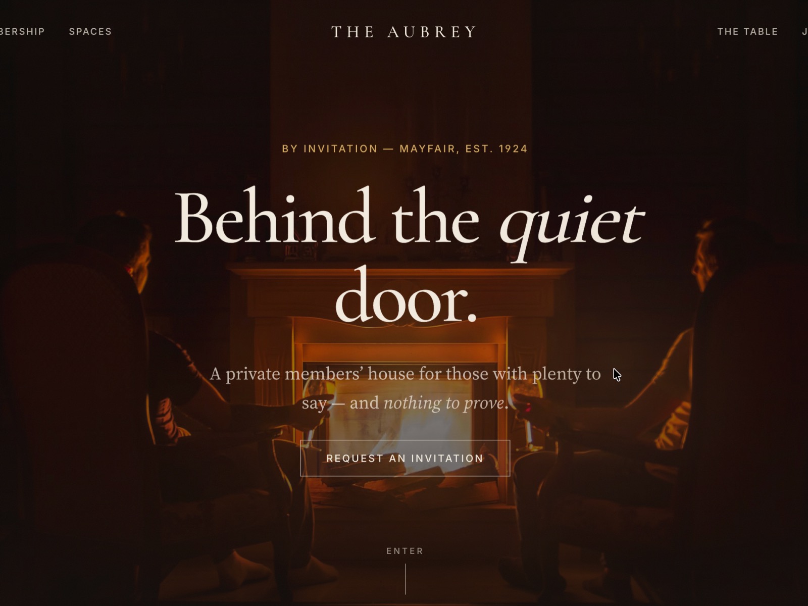 The Aubrey website template preview